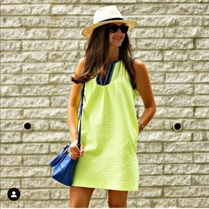 J. Crew neon sleeveless dress